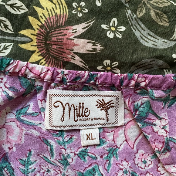 Mille Floral Pink Spaghetti Strap Cotton Dress - Picture 4 of 7